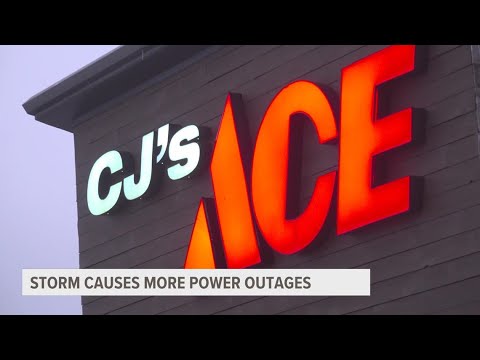 Ice storm causes more power outages in northern counties